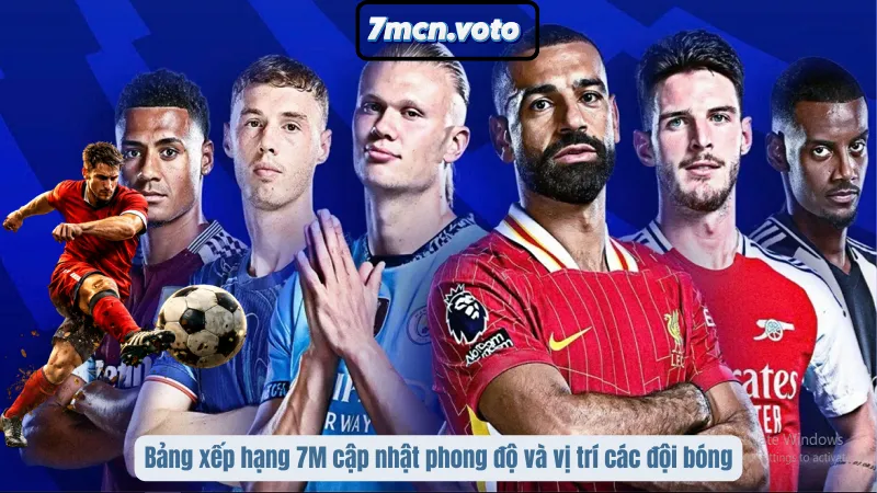 Bảng Xếp Hạng 7M - BXH Bóng Đá Mới Nhất Tại 7MCN.VOTO 1 Bảng xếp hạng 7M cập nhật phong độ và vị trí các đội bóng