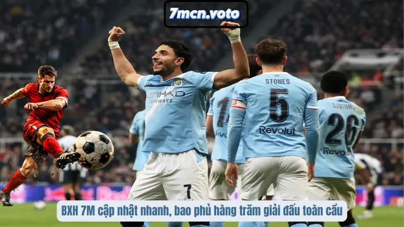 Bảng Xếp Hạng 7M - BXH Bóng Đá Mới Nhất Tại 7MCN.VOTO 5 BXH 7M cập nhật nhanh, bao phủ hàng trăm giải đấu toàn cầu