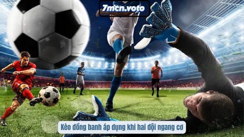 Kèo đồng banh áp dụng khi hai đội ngang cơ