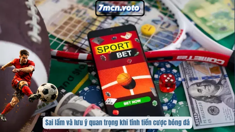 Sai lầm và lưu ý quan trọng khi tính tiền cược bóng đá
